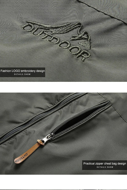 Autumn Winter Windbreaker Male Waterproof Field Jackets Hiking Camping Coat Casual Baseball Jacket Fishing Outerwear Man Clothes