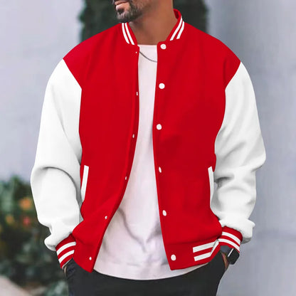 2025 New Loose Trendy Brand Baseball Jersey  Men Fashion Bomber Jacket Men's Casual Plus Size Tops Street Men's overcoat
