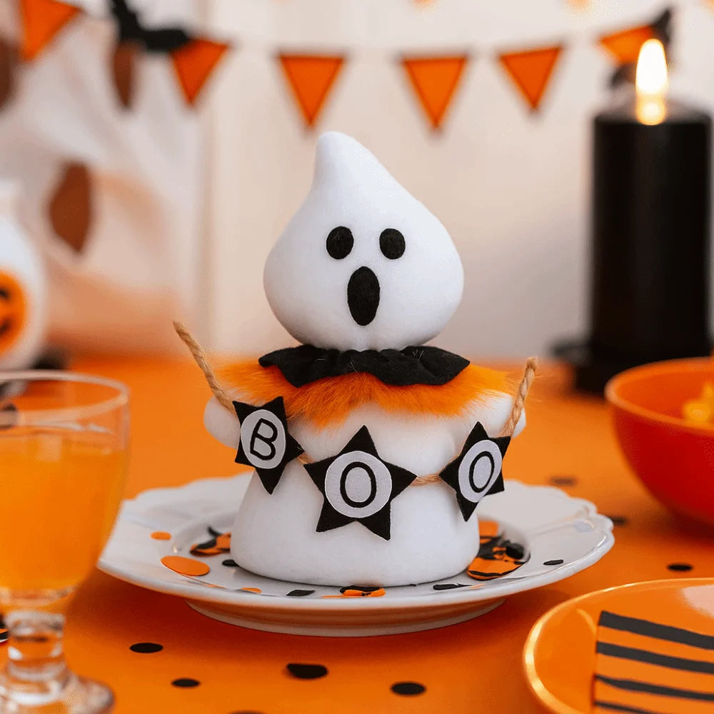 Holiday Decor Funny Halloween Ghost Doll Handicraft Soft Scary Ghost Doll Cartoon Scary Ghost Figurines Haunted House