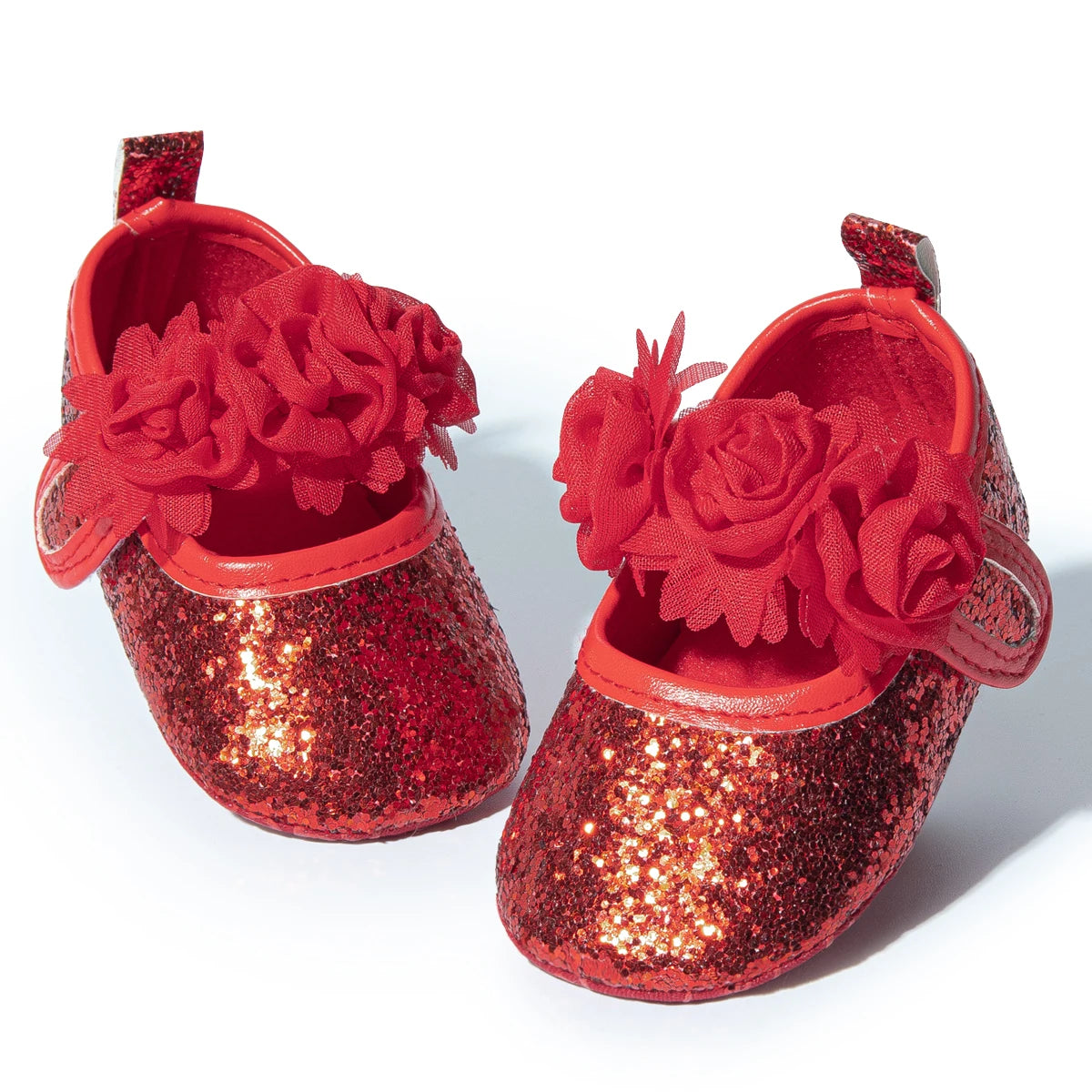 Newborn Baby Shoes Baby Boy Girl Shoes Girl Classic Bowknot Rubber Sole Anti-slip PU Dress Shoes First Walker Toddler Crib Shoes