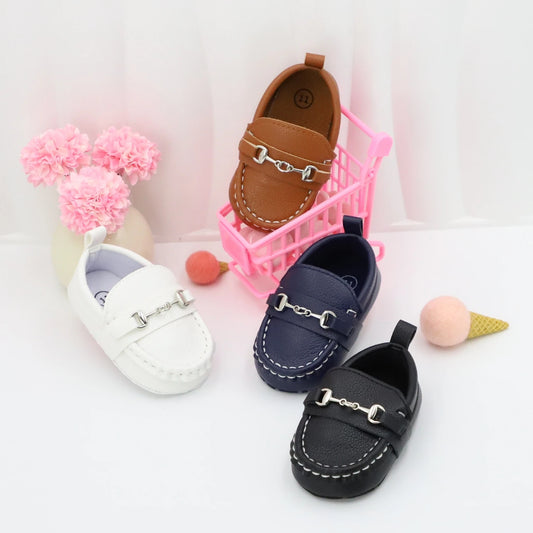 RABEISIR Casual Solid Color Slip On Low Top Loafer Shoes For Baby Boys, Lightweight Comfortable Non Slip Flat Shoes