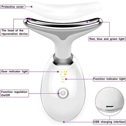 7 Modes Neck Face Lift Neck Beauty Device Slim Massager Face Lifting Tightening Facial Wrinkle Remover Face Care Beauty Machine