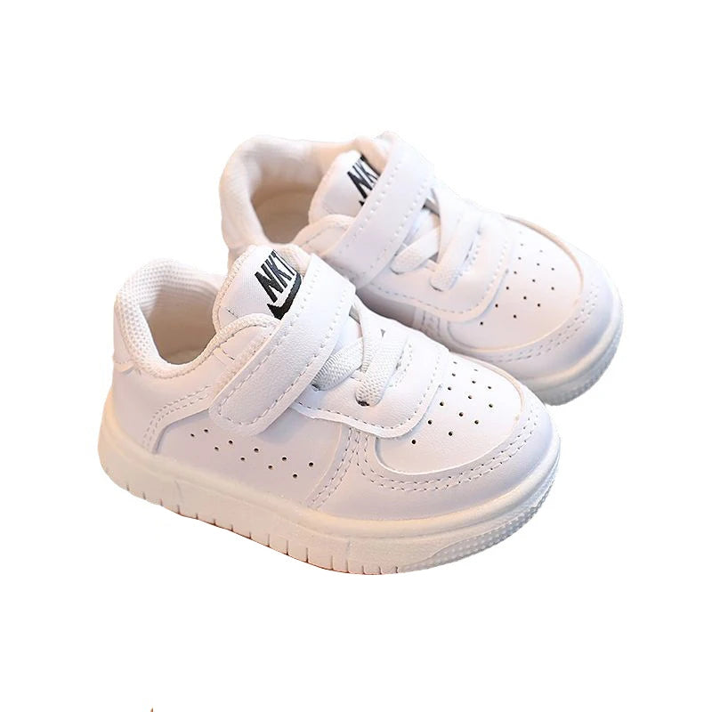 2025 Solid Color Children Shoes Classic Cool Leisure Kids Boots Fashion Excellent Toddlers Hook & Loop Baby Girls Boys Sneakers