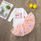Baby Girl's 1st Birthday Outfit Birthday Girls Dress Set Newborn Infant Baby Girls 1st Birthday Dress Birthday Party Costume