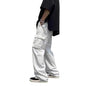 New Cargo Pants Men's Loose Straight Oversize Clothing Solid Grey Versatile Work Wear Black Joggers Cotton Casual Male Trousers