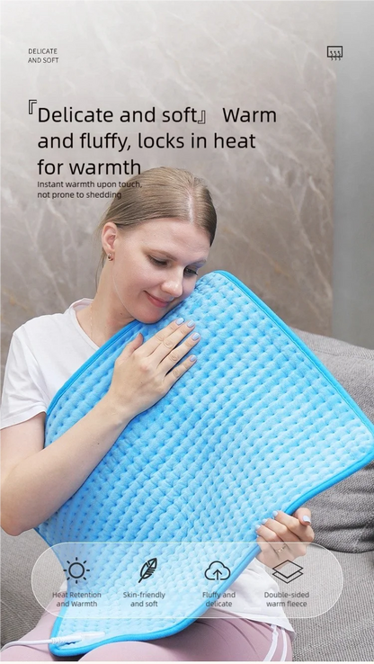 Electric Blanket with 10-Level Constant Temperature and Timer Function Heated Blanket for Legs/Abdomen/Hands/Full-Body Warmth