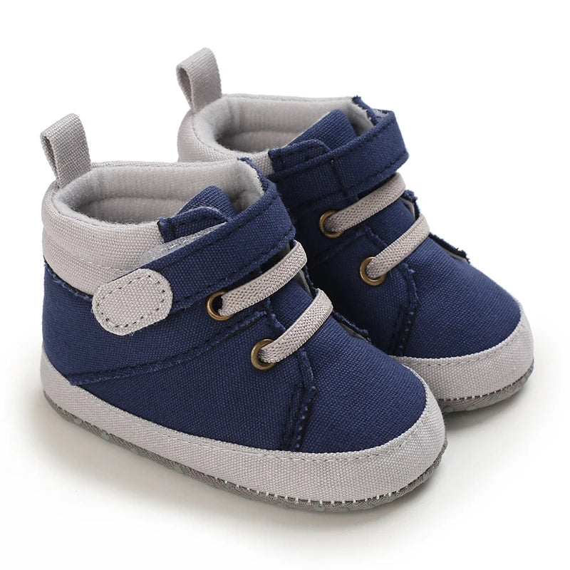 Lucky Blue Four Seasons Baby Soft Sole Walking Shoes for 0-1 Year Old Boys Casual Lightweight Sports Shoes Indoor Walking Shoes