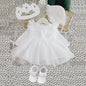 New Born Baby Girl Dress Clothes Christening Dress Classic Infant Baptism Wedding Tulle Dress for Spring Summer 0 3 6 Months