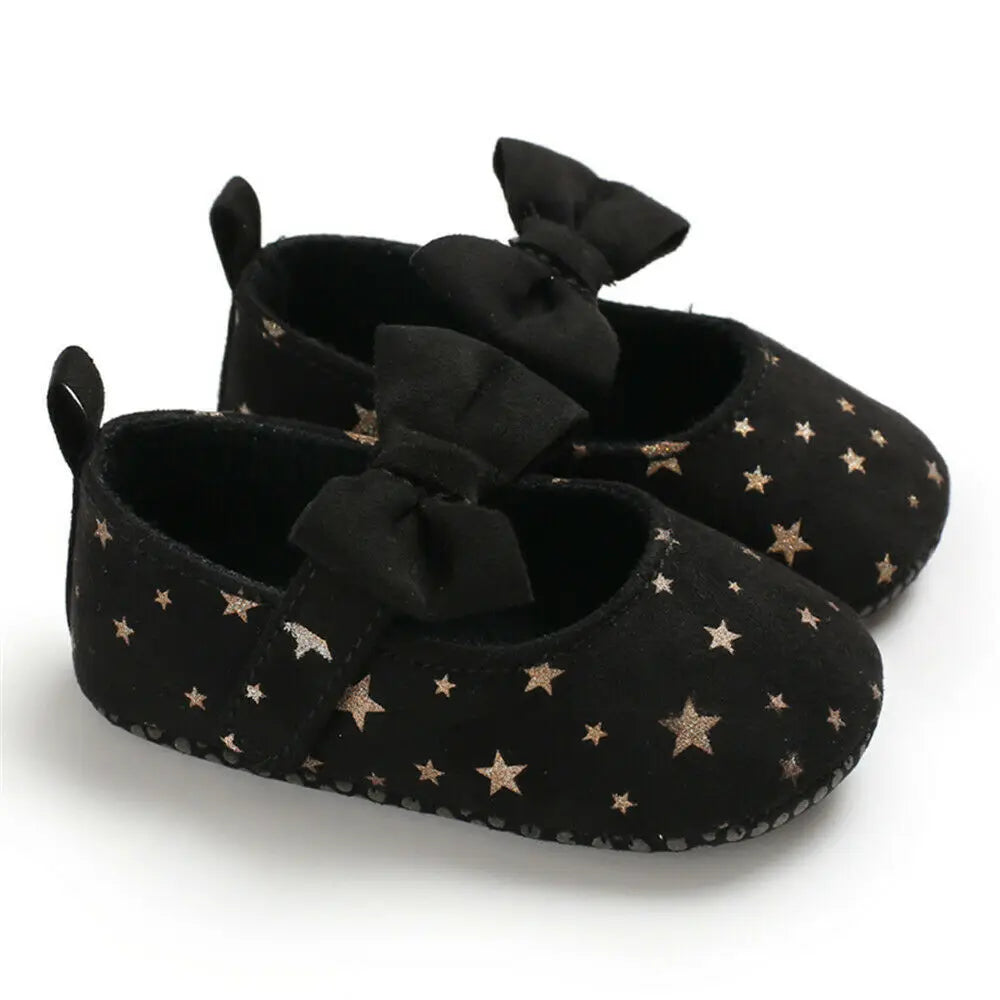 Toddler Girl Crib Shoes Newborn Baby Girls Boys Bowknot Soft Sole Dot Print Casual Shoes Baby Shoes Girls  Infant Shoes