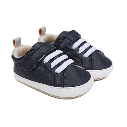 Newborn Baby Girls Boys Sneakers PU Leather Anti-Slip Soft Sole Pre walker Toddler Casual First Walkers Infant Shoes For 0-18M