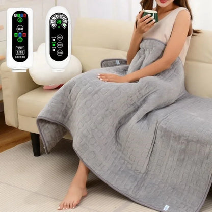 150*90cm Electric Heating Blankets Soft Flannel Heated Blanket Cover Winter Body Warm Mat Timed Sleeping Pad Heater