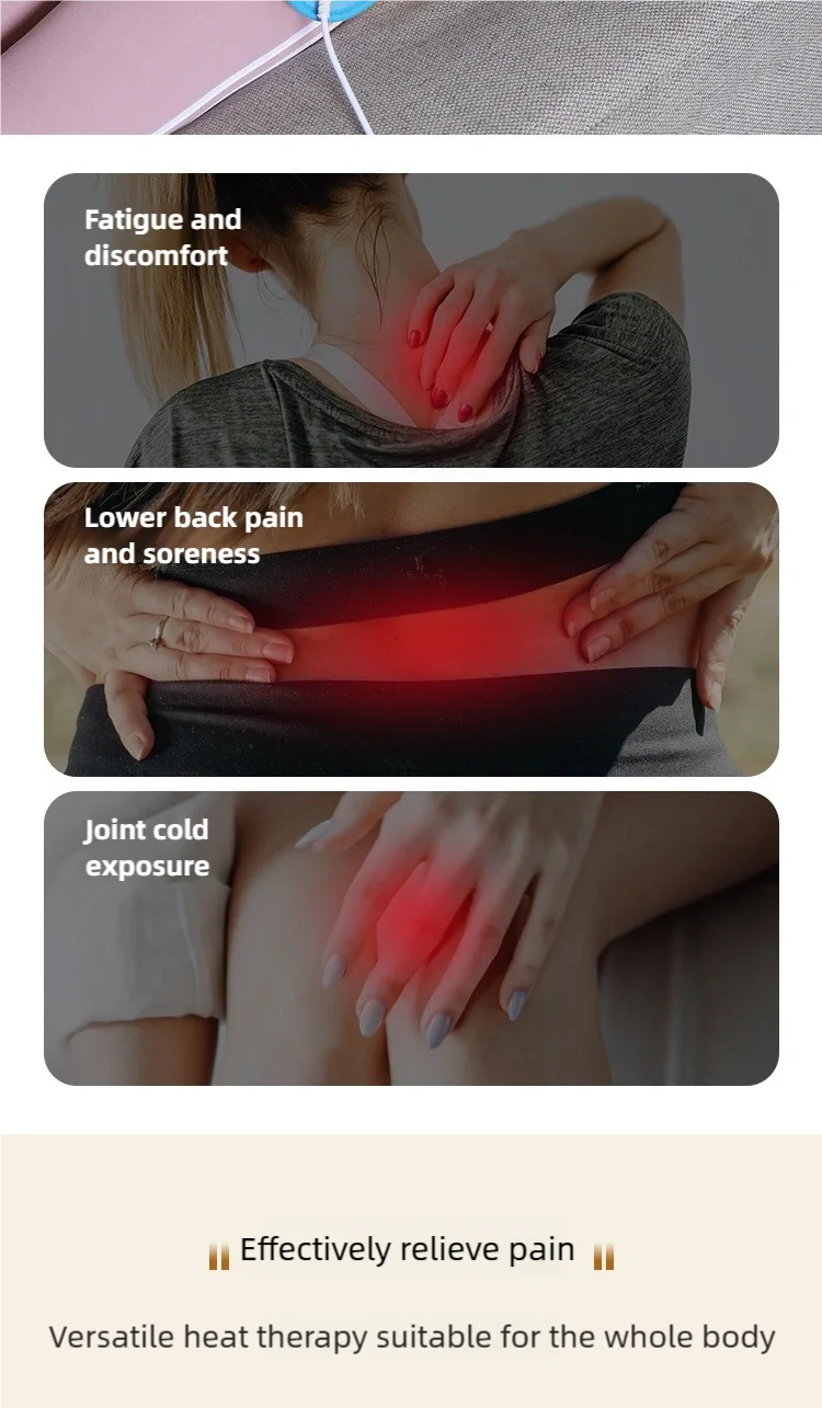 Electric Blanket with 10-Level Constant Temperature and Timer Function Heated Blanket for Legs/Abdomen/Hands/Full-Body Warmth