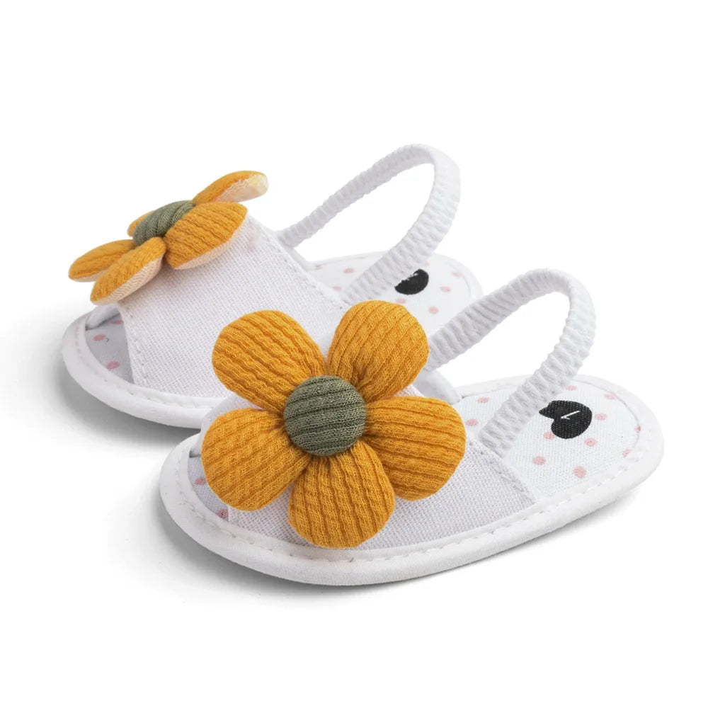 Summer New Sunflower Baby Sandals Soft Bottom Baby Toddler Shoes 0-1 Years Old Baby Girls  Baby Shoes Girls  Baby Boy Shoes
