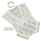 2 Pcs 0-1 Month Newborn Photography Props Baby Headband Lace Romper Bodysuits Outfit Girl Costume Photo Clothing