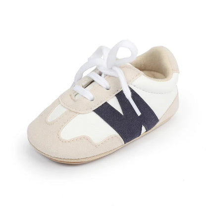 Newborn Baby Sneakers Letter Patchwork Baby Casual Shoes Anti-slip Hundred Toddler Baby Boys Girls Shoes 0-18 Months
