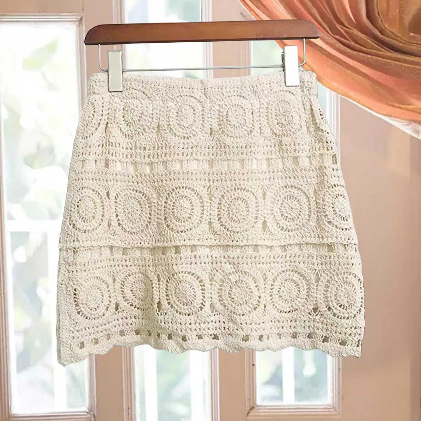 Women Crochet Skirt Comfortable Fashion Beach Skirt for Women Travel Beach