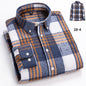 New in shirt plus size 7xl100%cotton long-sleeve shirts for men slim fit casual plain shirt soft kerokan designer plaid clothing