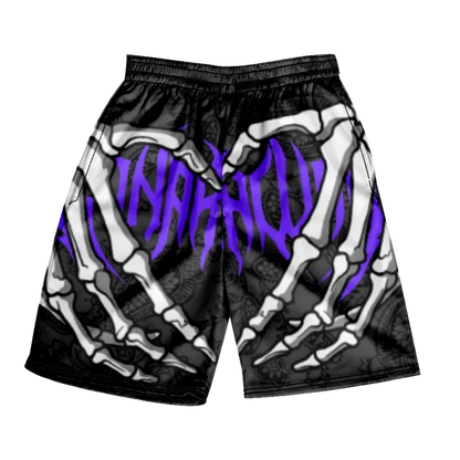 2025 Summer Classic Skull Beach Short Pants New Fashion Skeleton Hand Print Men Women Gym Shorts Quick Drying Trunks Ice Shorts