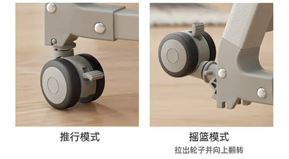 Baby Bed Crib Portable Bassinet Bedside Liftable Cradle Bed Playpen Newborn With Changing Table Storage Bag Mosquito Net