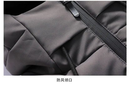 2025 Spring and Autumn New Men's Windproof Zipper Leisure Trendy Fashion Item High Quality Hooded Baseball Outdoor Sports Jacket