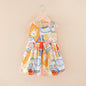 Baby Girls Clothes Summer Dress Flying Sleeve Newborn Infant Dresses Plaid Sleeveless Cotton Newborn Princess Dress Baby Girl