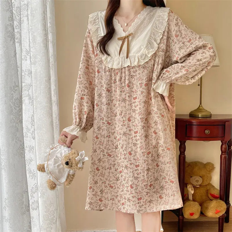 Pajama Sets Women Comfortable Daily Print Design Sweet Autumn Popular Attractive Ulzzang V-Neck Students Holiday Elegant Trendy