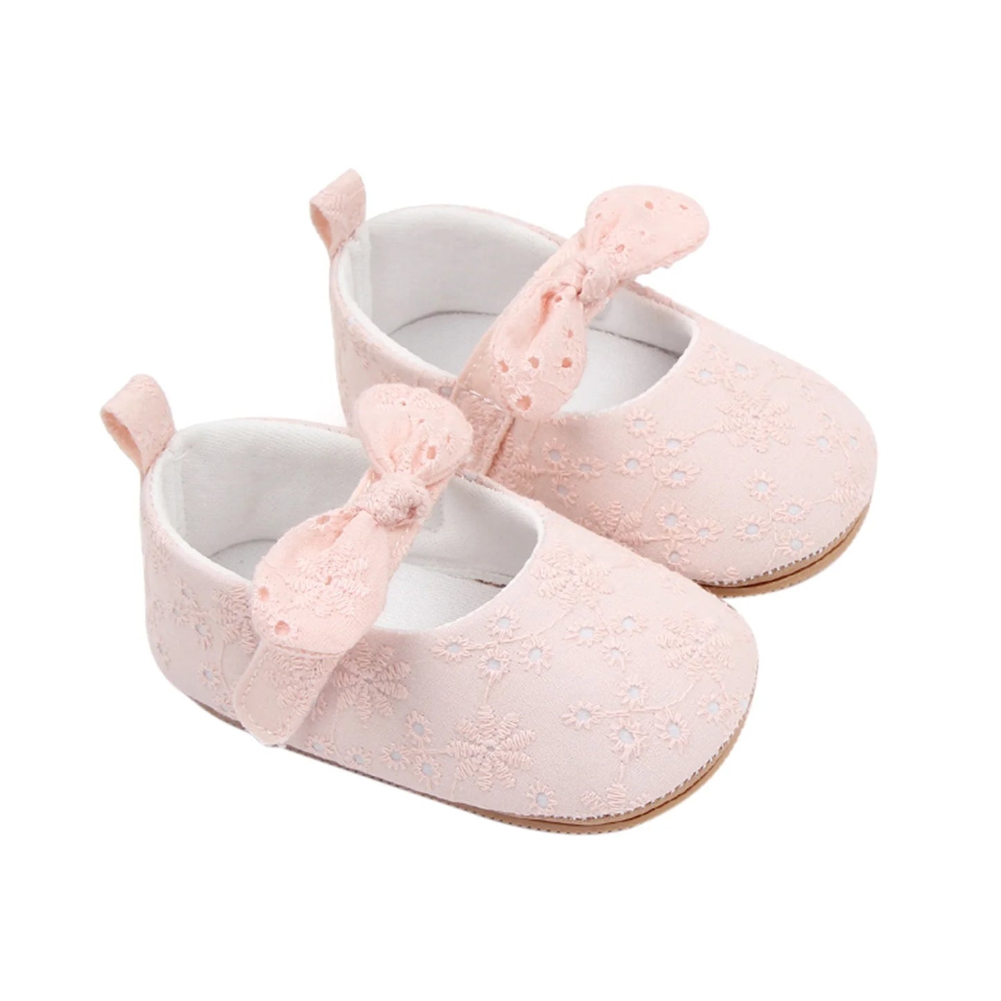 Toddler Baby Girls Sweet Princess Shoes Soft Bow knit Flower Non-slip Bottom First Walker Shoes Toddler Babies Crib Shoes