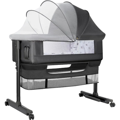 Baby Bassinet, Baby Basinet Bedside Sleeper, Easy to Fold Portable Crib Side Bassinet 2025 new Style Girl/boy bassinets