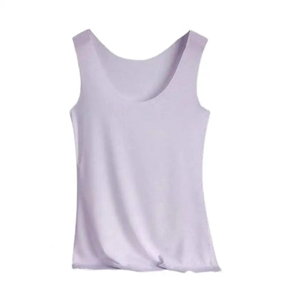 Summer Women Tank Tops Camisole Seamless Stretchy Slim-fitting Off Shoulder T-shirt Female Thin Breathable Shirts Undershirt