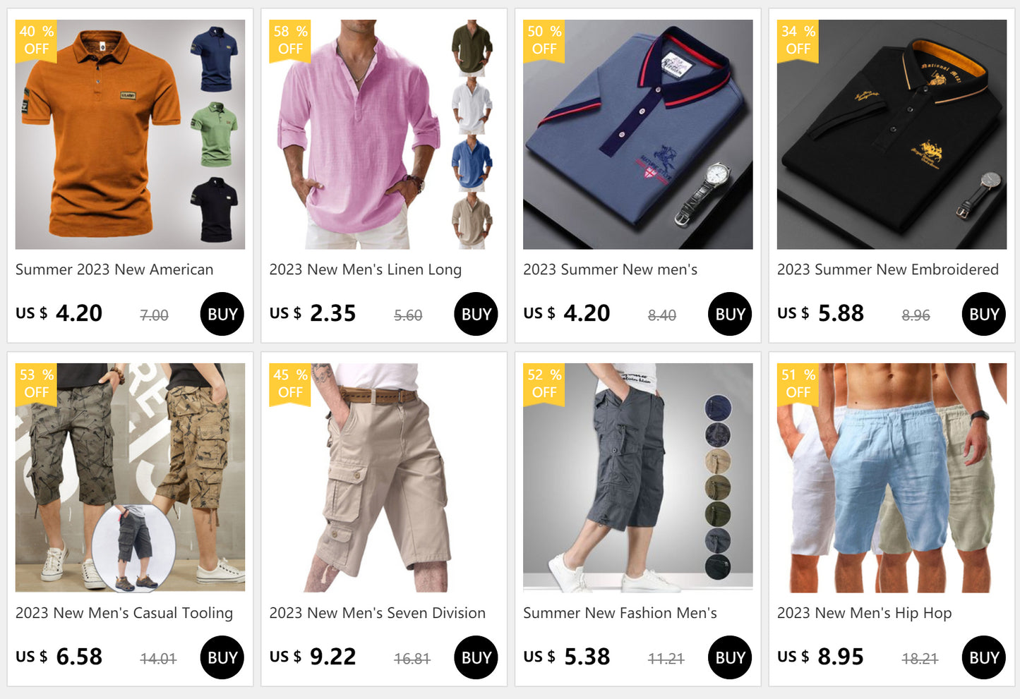 2025 Summer new men's cargo shorts men's large size fashion casual plaid Shorts