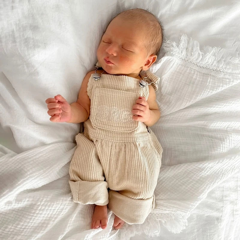 2025 Lorrainian 3-24M Baby Girl Summer Overalls Infant Wide Leg Solid Color Jumpsuit Front Pocket Suspender Pants Outfits