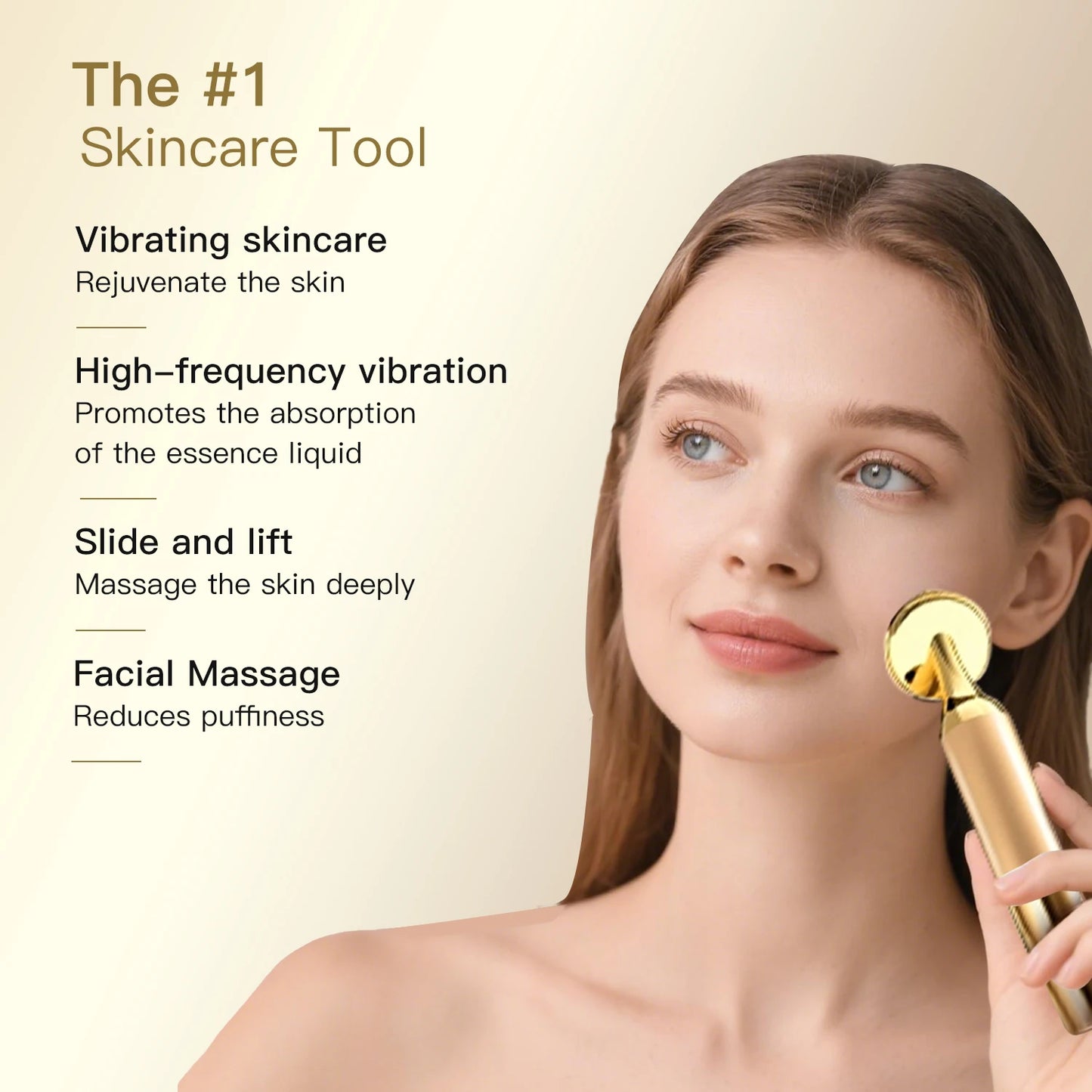 Electric Facial Beauty Devices Face Lifting Anti Wrinkle Facial Eye Massage with Face Cream Introducer Skin Rejuvenation Device