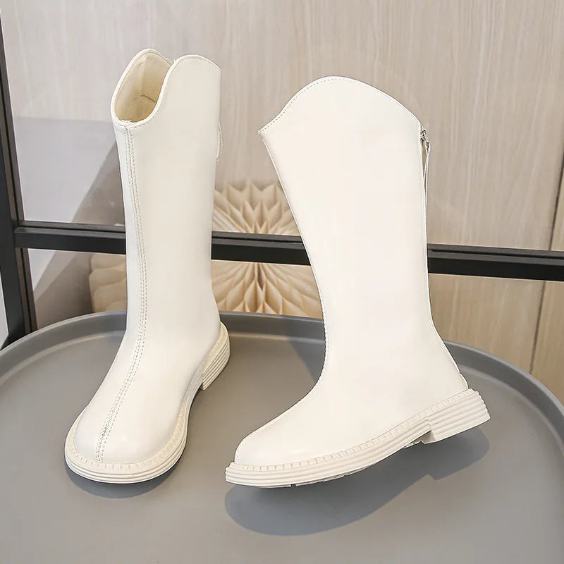 2025 NEW Girls Boots Fashion Cute Autumn Winter Casual Walking Shoes 4 To 12 Years Waterproof Comfortable Girl Ankle Boots