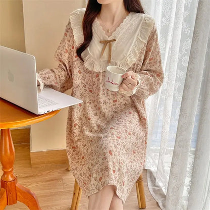 Pajama Sets Women Comfortable Daily Print Design Sweet Autumn Popular Attractive Ulzzang V-Neck Students Holiday Elegant Trendy