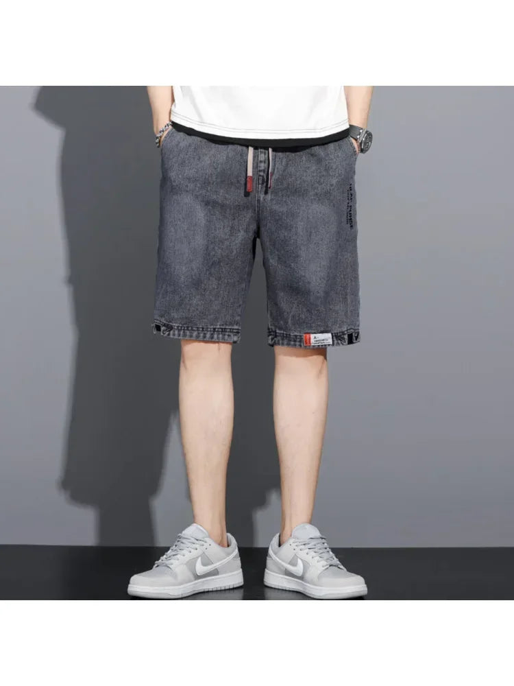 Men's Loose Baggy Denim Short Men Jeans Fashion Streetwear Hip Hop Long Capri Cargo Shorts Pocket Male pantaloons cartos