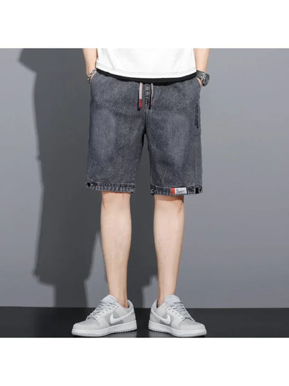 Men's Loose Baggy Denim Short Men Jeans Fashion Streetwear Hip Hop Long Capri Cargo Shorts Pocket Male pantaloons cartos