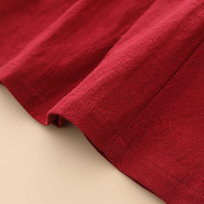 Baby Girl Smock Dress Toddler Peter Pan Color Holiday Princess Dress Infants Red Clothes