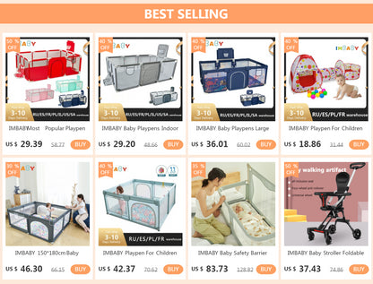 IMBABY Newborn Baby Bed Multifunctional Baby Cribs Foldable Baby Cot With Diaper Table Crib Cradle Double Decker Cribs for Baby