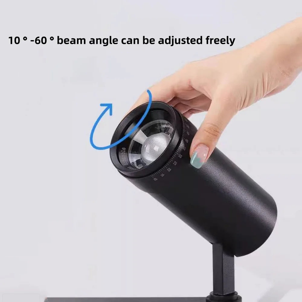 LED Focusing Exhibition Spotlight Shop Gallery Museum Adjustable Angle Wall Wash Light