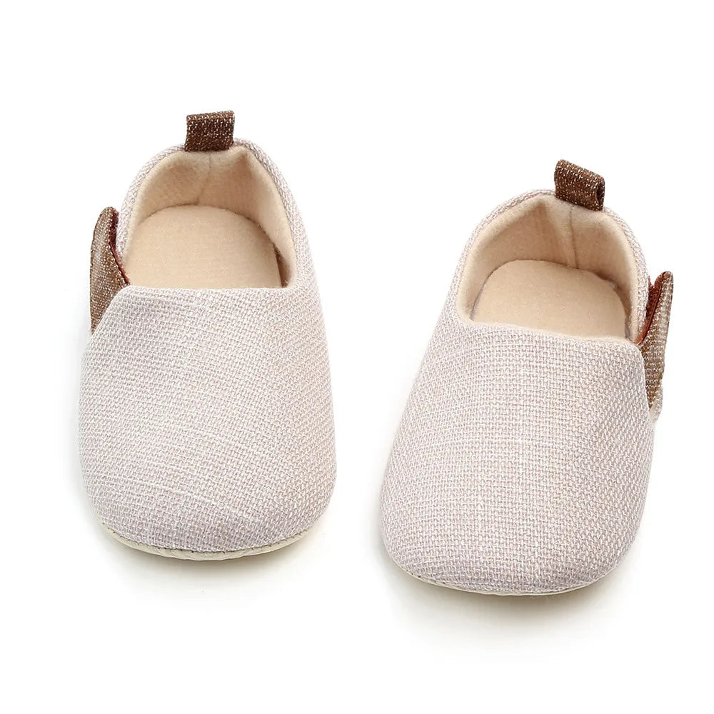 Meckior Casual Baby Boys Girls Shoes Soft Sole Rubber First Walkers Non-slip Solid Color Outdoor Infant Newborns Crib Shoes