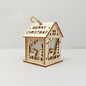 New Holiday Wooden Decorations for Christmas Houses, Wooden Cabin Ornaments, Handmade Wooden Crafts, Christmas Ornaments