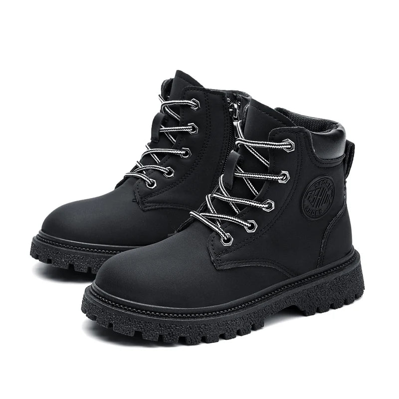 New Winter Spring Children Rubber Ankle Yellow Snow Black Boots For Girls Boys Boots Casual Kids Toddler Shoes Sneakers Footwear