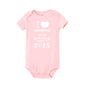 I LOVE MOM & DAD I'm The Best Thing To Come Out of 2025 Baby Romper Newborn Summer Jumpsuit Outfit Infant Short Sleeve Bodysuit