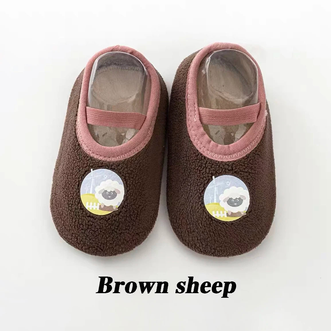 Baby Anti-slip Socks Cute Kids Slippers Newborn Warm Crib Floor Shoes with Rubber Sole for 0-24Month Children Boy Toddler Shoes