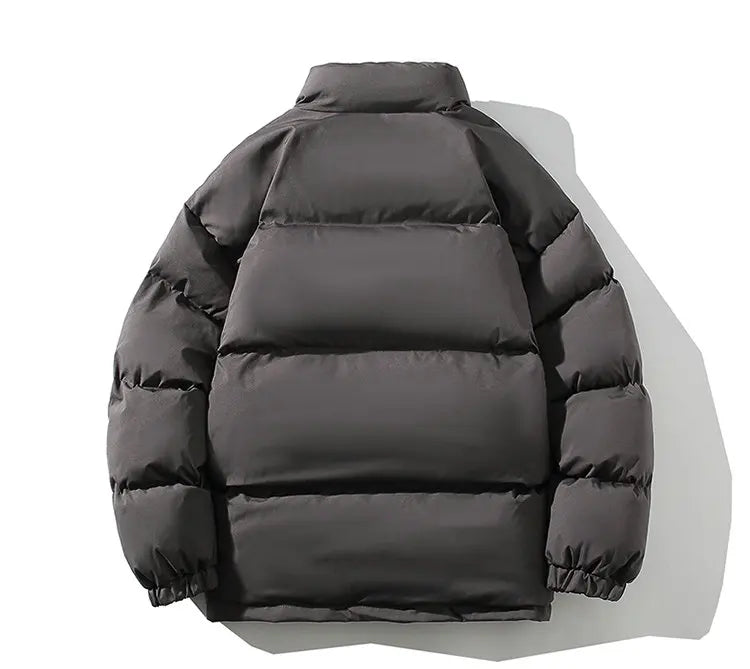 Winter Jacket Men Streetwear Fleece Parkas Coat Male Loose Bubble Jacket Warm Stand Collar Coats Unisex Puffer New Clothes