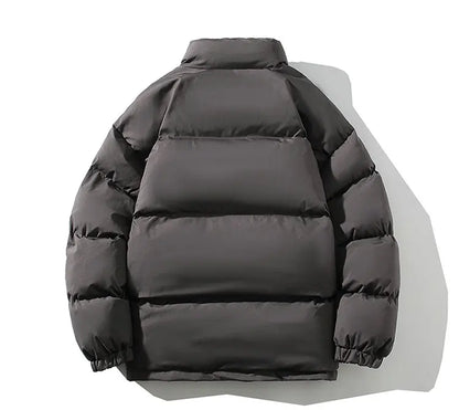 Winter Jacket Men Streetwear Fleece Parkas Coat Male Loose Bubble Jacket Warm Stand Collar Coats Unisex Puffer New Clothes
