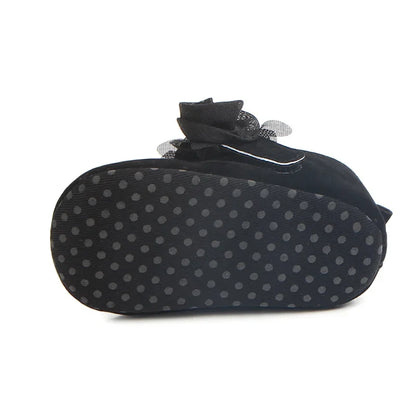 Girls Shoes Soft Soles Non-slip Beautiful Flowers Solid Color Fashion Toddler Infant Newborns Crib First Walkers Princess Shoes