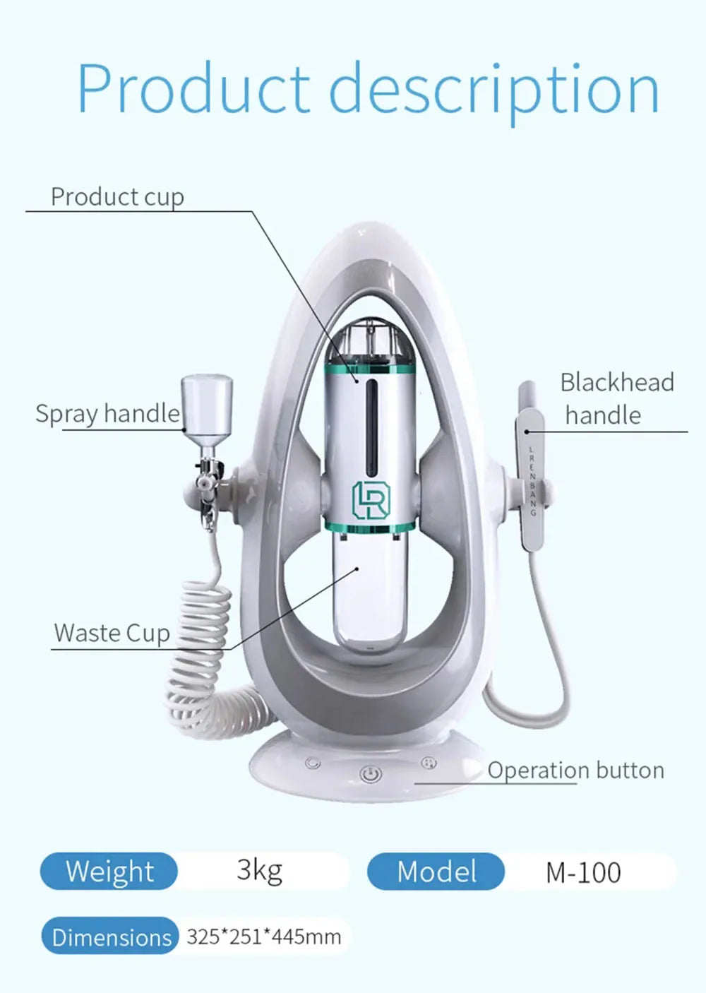 Peeling Beauty Device New Small Bubble Oxygen Injection Instrument Hydra Dermabrasion Aqua Facial Cleaning Suction Blackhead