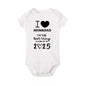 I LOVE MOM & DAD I'm The Best Thing To Come Out of 2025 Baby Romper Newborn Summer Jumpsuit Outfit Infant Short Sleeve Bodysuit
