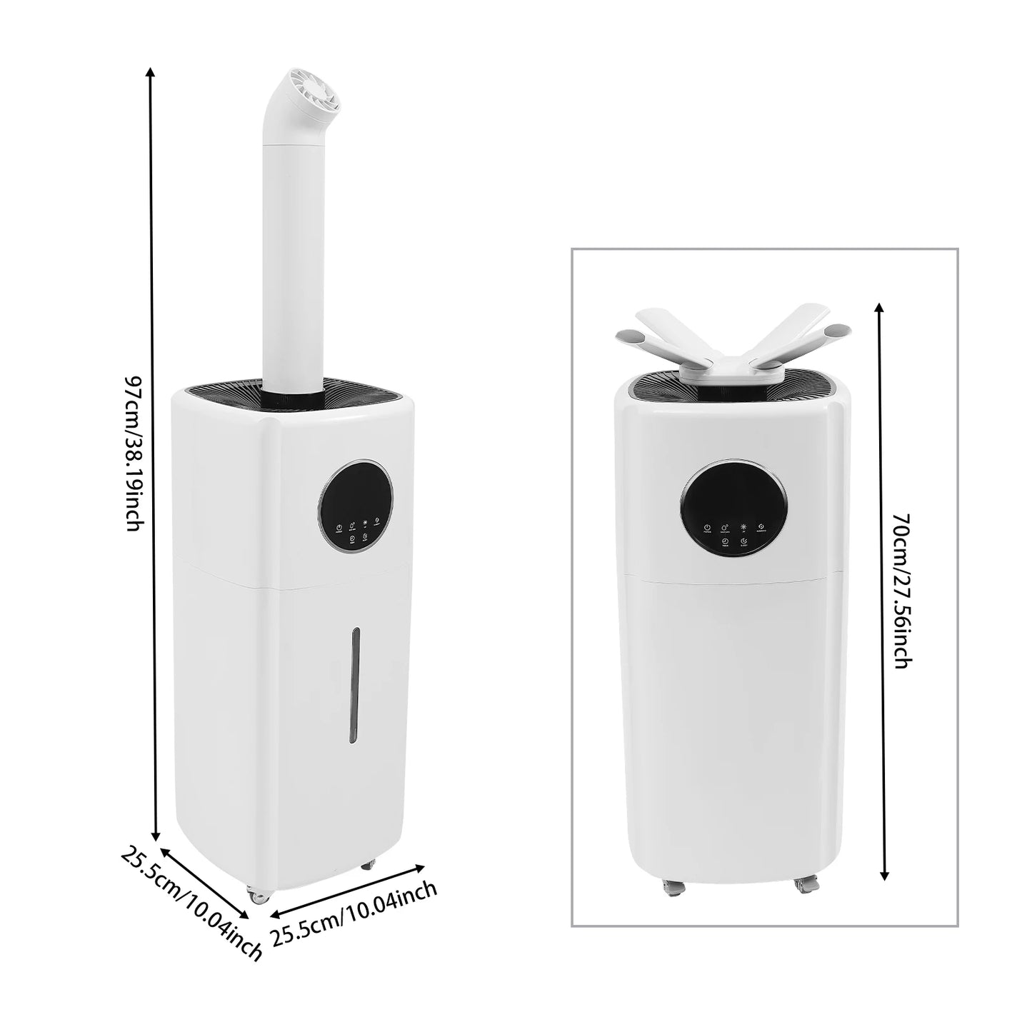 21L Large Capacity Air Humidifier Diffuser Commercial Smart Humidity Control Timing Remote Control Mist Maker Sprayer 110V-220V